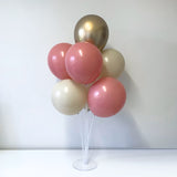Balloon Stand - 70cm & Balloons - Rosewood, Sand & Gold