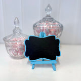 Chalkboard Sign - Blue - 13cm