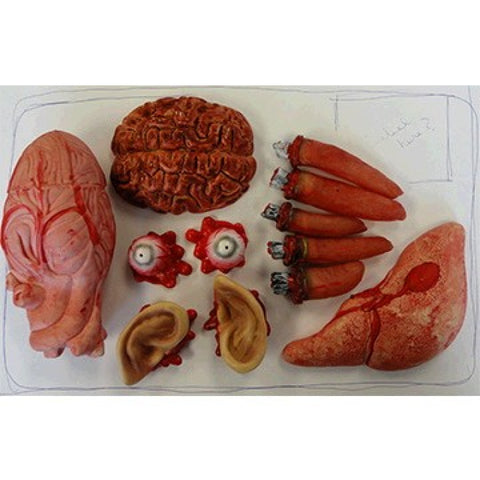 Halloween - Plastic Body Parts - 12 pack