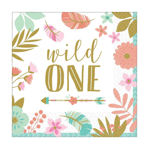 Boho Napkins - Wild One - 16 pack