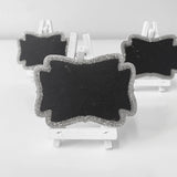 Chalkboard Signs - 3 pack - Silver Glitter