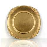 Gold Charger Plate vintage edges Party Plaza 
