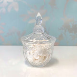 Candy Jars - Set of 2 - Deluxe Crystal Cut Glass