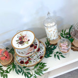Cupcake Stand - 3 Tiers - Rose 34cm