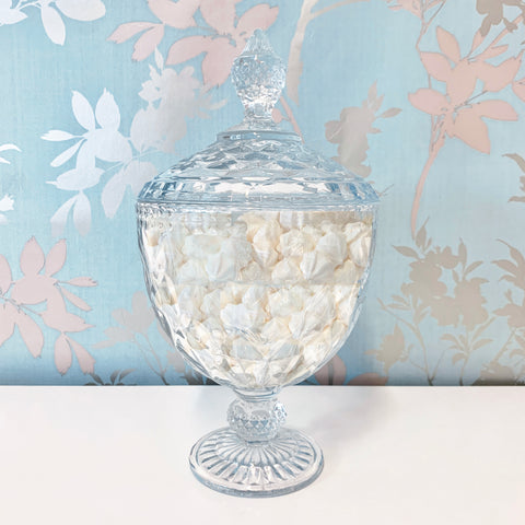 Deluxe Crystal Cut Candy Jar Tall - 28cmH