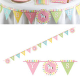 Carousel Pink Baby Shower - Party Kit - 8 Guests