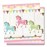 Carousel Pink Baby Shower - Party Kit - 8 Guests