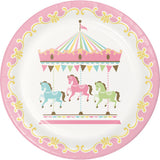 Carousel Pink Baby Shower - Party Kit - 8 Guests