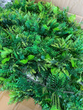 Fern Trail Garland with Flowers - 80cm - Artificial