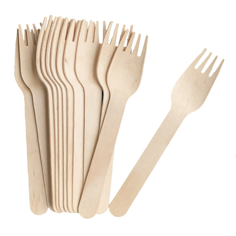 Wooden Forks - 12 Pack - Plain