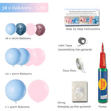 Balloon Garland DIY Kit - Pink & Blue - 1.7m - Gender Reveal
