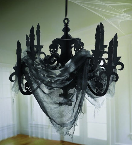 Halloween Hanging Chandelier & Gauze Cloth