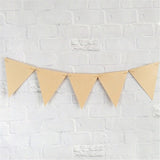Kraft Brown - Party Flag Banner Kit - 30 x Flags