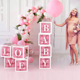 Balloon Boxes + Balloons (LOVE & BABY signs)