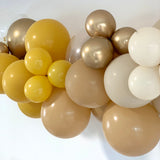 Balloon Garland DIY Kit - Mustard, Latte, Gold & Sand -  1.7m