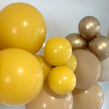Balloon Garland DIY Kit - Mustard, Latte, Gold & Sand -  1.7m