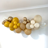 Balloon Garland DIY Kit - Mustard, Latte, Gold & Sand -  1.7m