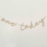 One Today - Wooden Bunting - Eco Friendly First Birthday