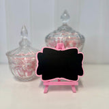 Chalkboard Sign - Pink - 13cm