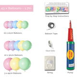 Balloon Garland DIY Kit - Pastel Rainbow - 1.7m