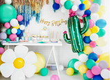 Daisy Foil Balloon Party table 