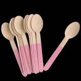 Wooden Spoons - 12 Pack - Pink