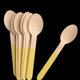 Wooden Spoons - 12 Pack - Yellow