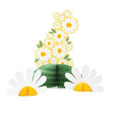 Table Centrepiece Decoration 3 pack  - Sweet Daisy Yellow