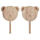 Teddy Bear - Cupcake Toppers x 6