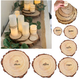 Wooden Round Centrepiece Slice - 16cm