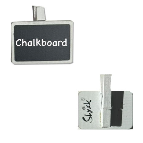 Chalkboard Peg Signs - 4 pack - White