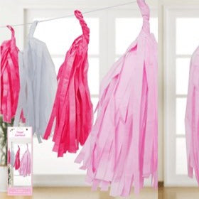 Pink Tassel Garland - 3m