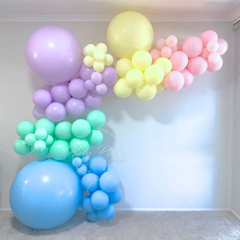 Balloon Garland DIY Kit - Large 3.8m - Pastel Rainbow
