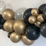 Balloon Garland DIY Kit - Black & Gold - 1.7m