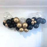 Balloon Garland DIY Kit - Black & Gold - 1.7m