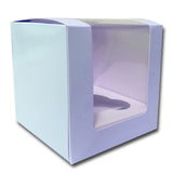 Blue Cupcake Box - 4 Pack - 10cm