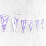 Happy Birthday Banner - Purple - 4.8m