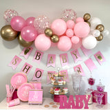Banner - Baby Shower - Pink & Gold Foil  225cm Length