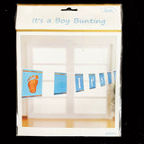 "Baby Shower" Banner - Blue with Gold Foil Print - 2.25m