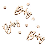 "Baby" Shower - Wooden Confetti