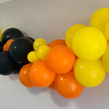 Balloon Garland DIY Kit - Construction Digger - Black, Yellow & Orange - 1.7m