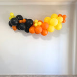 Balloon Garland DIY Kit - Construction Digger - Black, Yellow & Orange - 1.7m