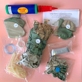 Balloon Garland Arch DIY Kit - Large - 104 Pieces 3.8m - Green Eucalyptus, Gold & Sand