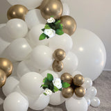 Balloon Garland DIY Kit - Large - White & Gold - 3.8m