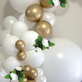 Balloon Garland DIY Kit - Large - White & Gold - 3.8m