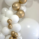 Balloon Garland DIY Kit - Large - White & Gold - 3.8m