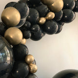 Balloon Garland DIY Kit Large - Black & Gold - 3.8m