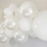 Balloon Arch Garland DIY Kit - White & Pearl - 1.7m