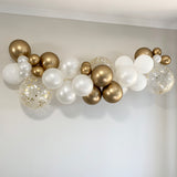 Balloon Garland White Gold Confetti Balloon Arch Party Plaza