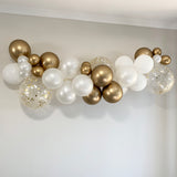 Balloon Garland DIY Kit - White & Gold - 1.7m